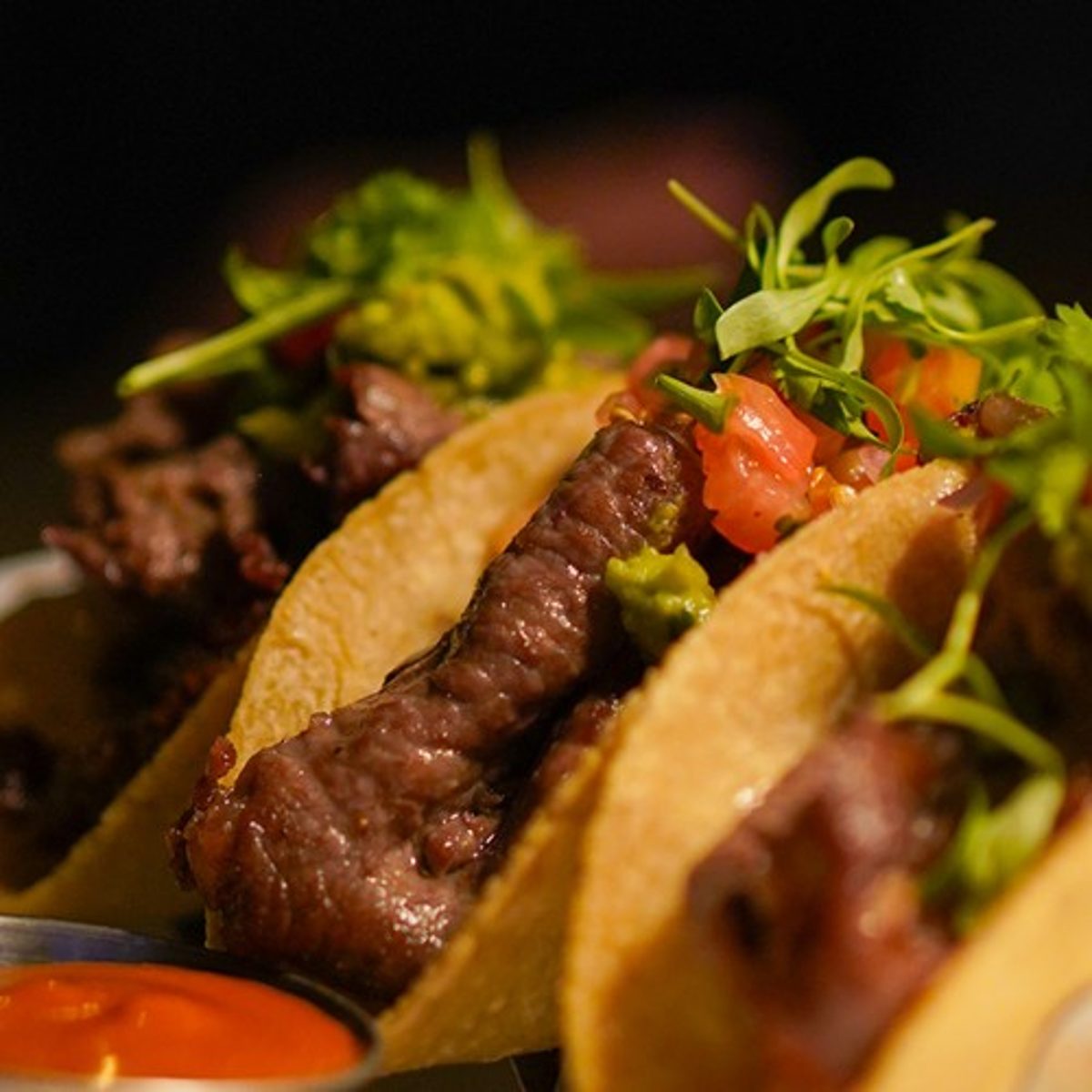 Black Angus Rib Eye Tacos