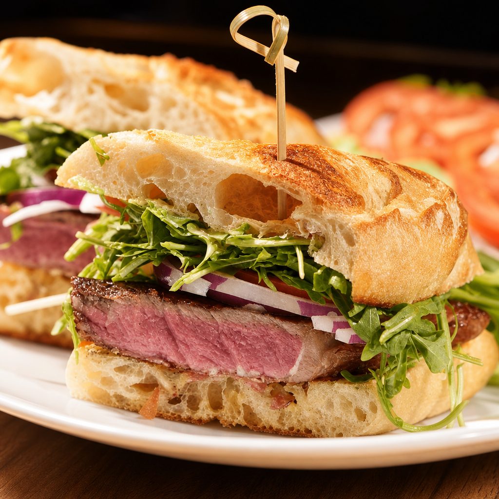 NY STEAK SANDWICH.