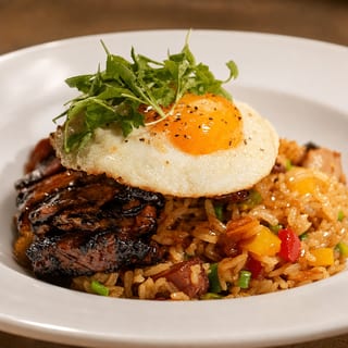 GRILLED BEEF SHORT RIB FRIED RICE.