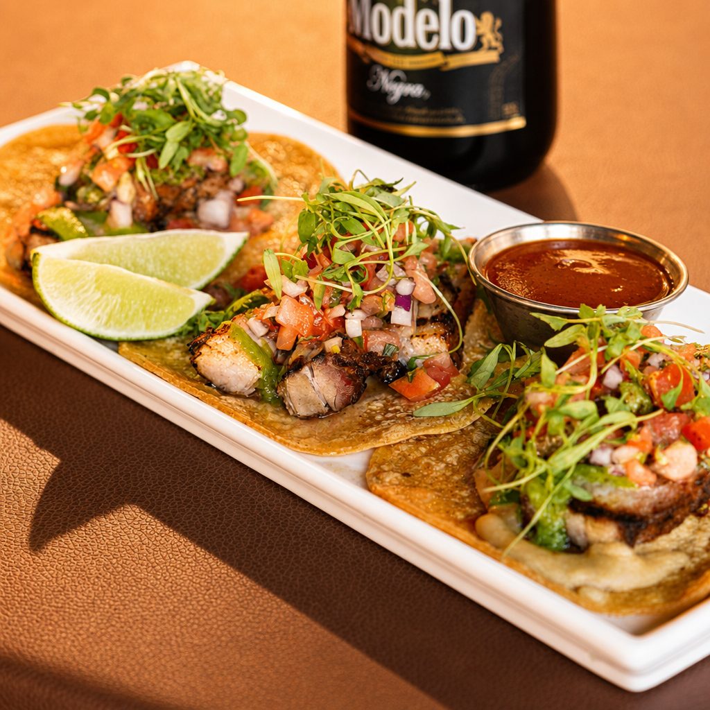 PORK BELLY TACOS.