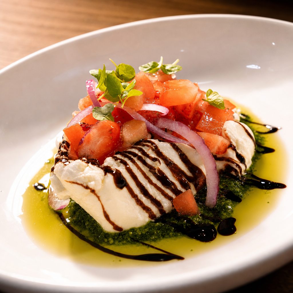 STRAWBERRIES-CAPRESE BURRATA..